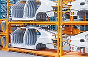 Automobilindustrie, Transportlösungen, Transporttechnik, Lagerlösungen, Kunststoffpaletten